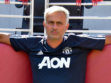 Mourinho, relajado durante la pretemporada del United