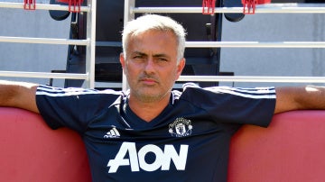 Mourinho, relajado durante la pretemporada del United