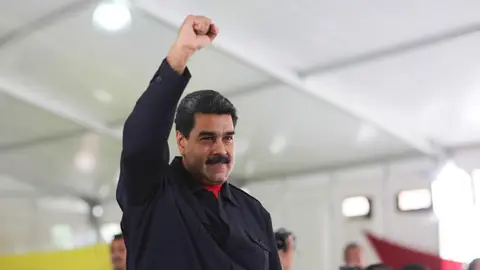 Nicolás Maduro en un acto de gobierno en el Palacio de Miraflores Nicolás Maduro en un acto de gobierno en el Palacio de Miraflores