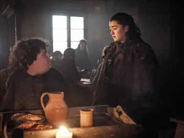 Hot Pie y Arya Stark en 'Juego de Tronos' Hot Pie y Arya Stark en 'Juego de Tronos'