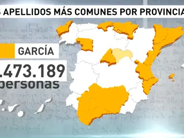 Los apellidos que más se repiten en España Los apellidos que más se repiten en España