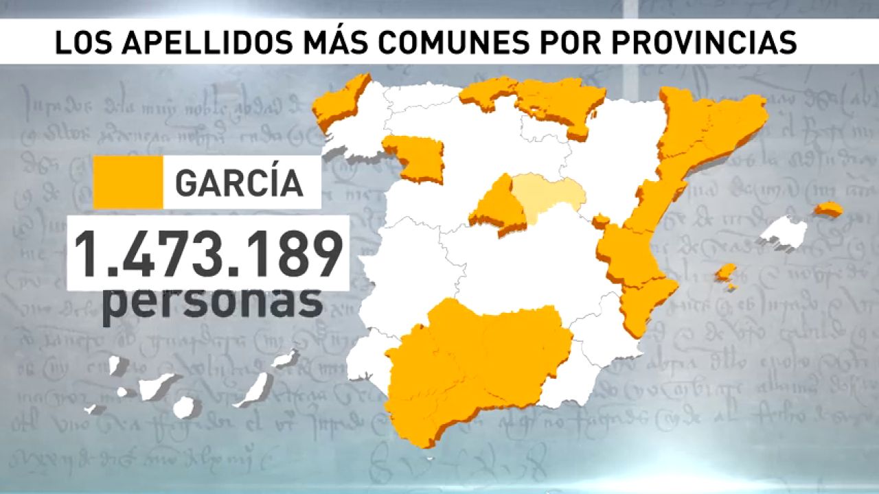 ¿Cuáles son los apellidos más comunes en España, provincia por provincia?