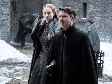 Sansa y Meñique en Invernalia