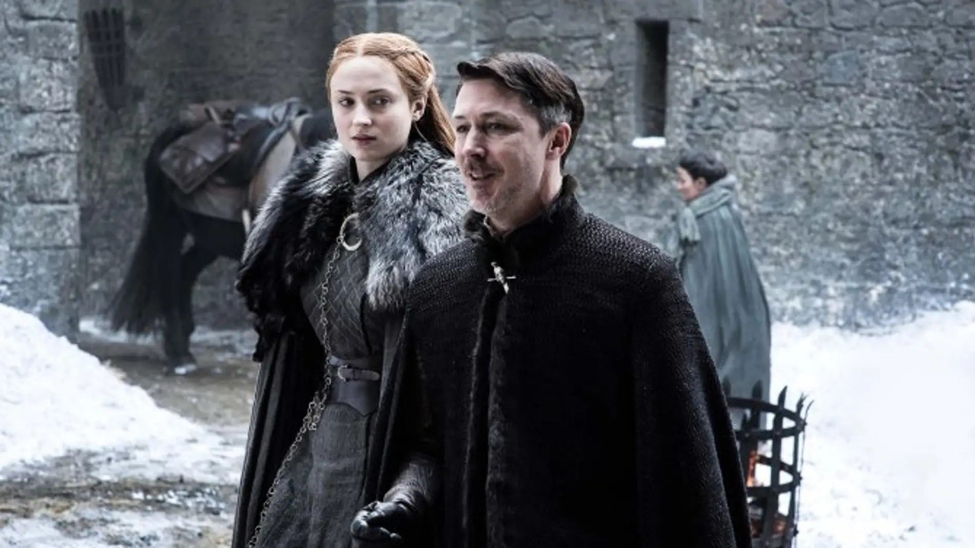 Sansa y Meñique en Invernalia