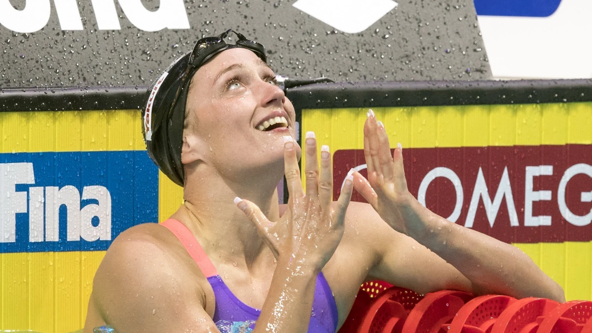 Mireia Belmonte, tras acabar una prueba en el Mundial de Natación Mireia Belmonte, tras acabar una prueba en el Mundial de Natación