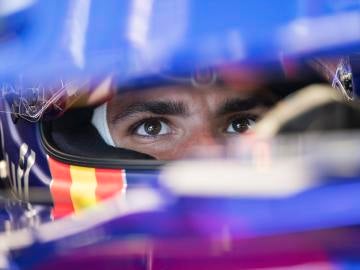 Carlos Sainz durante los entrenamientos libres