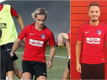 Griezmann y Saúl, en su vuelta a los entrenamientos del Atlético de Madrid Griezmann y Saúl, en su vuelta a los entrenamientos del Atlético de Madrid