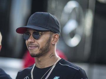 Lewis Hamilton, durante el GP de Hungría