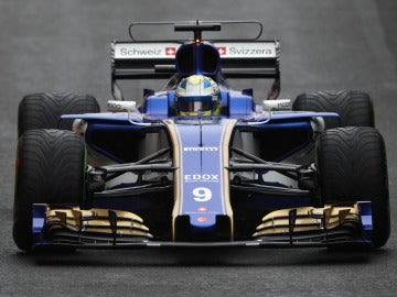 Marcus Ericsson, durante el GP de Gran Bretaña