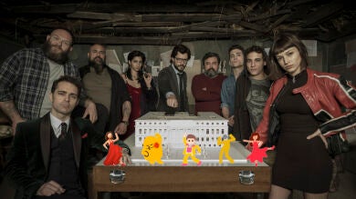 Los protagonistas de 'La casa de papel' se desmadran en el rodaje 