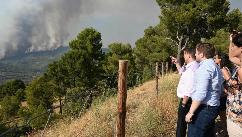 Incendio en Yeste