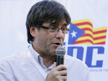Carles Puigdemont en un acto en Sant Esteve de Palautordera Carles Puigdemont en un acto en Sant Esteve de Palautordera