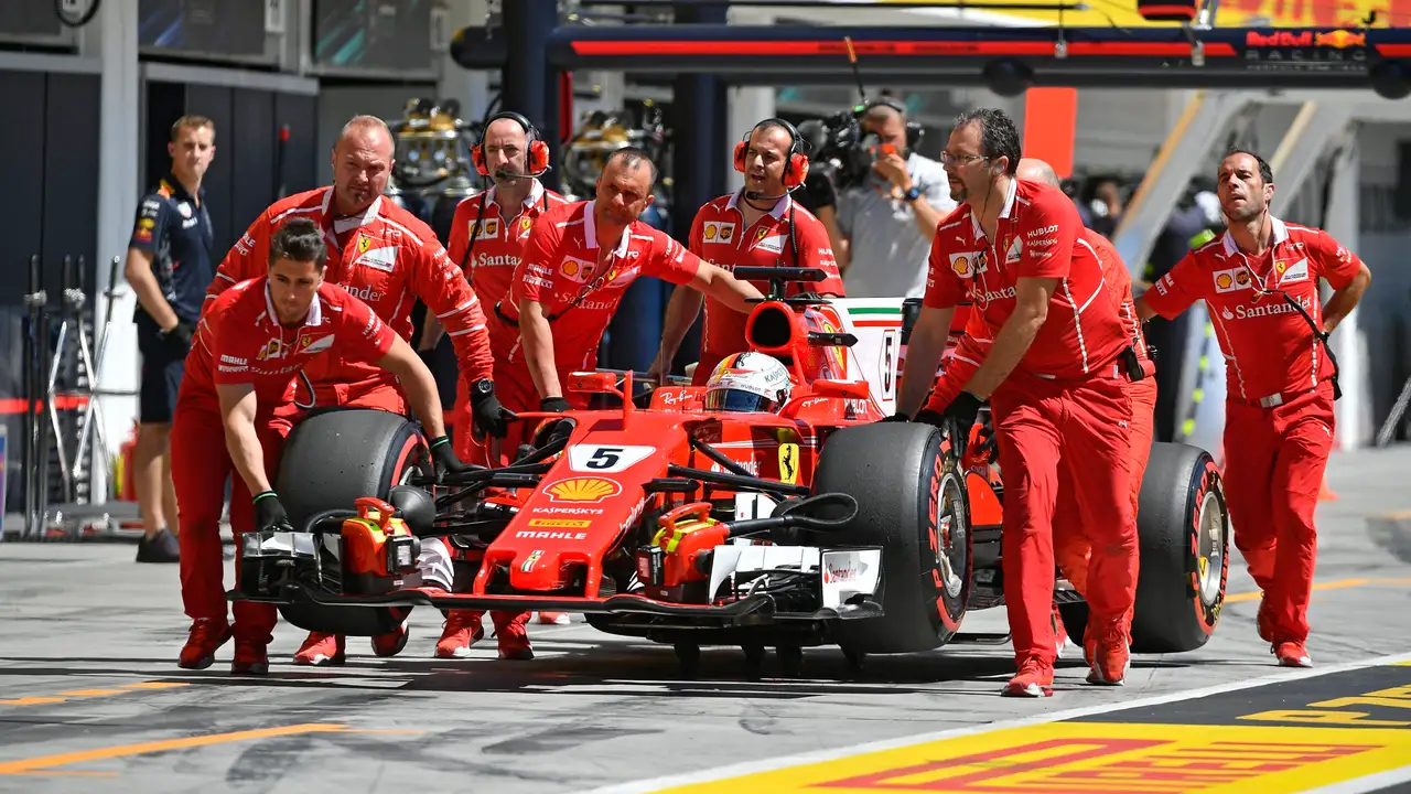 Sebastian Vettel en GP de Hungría