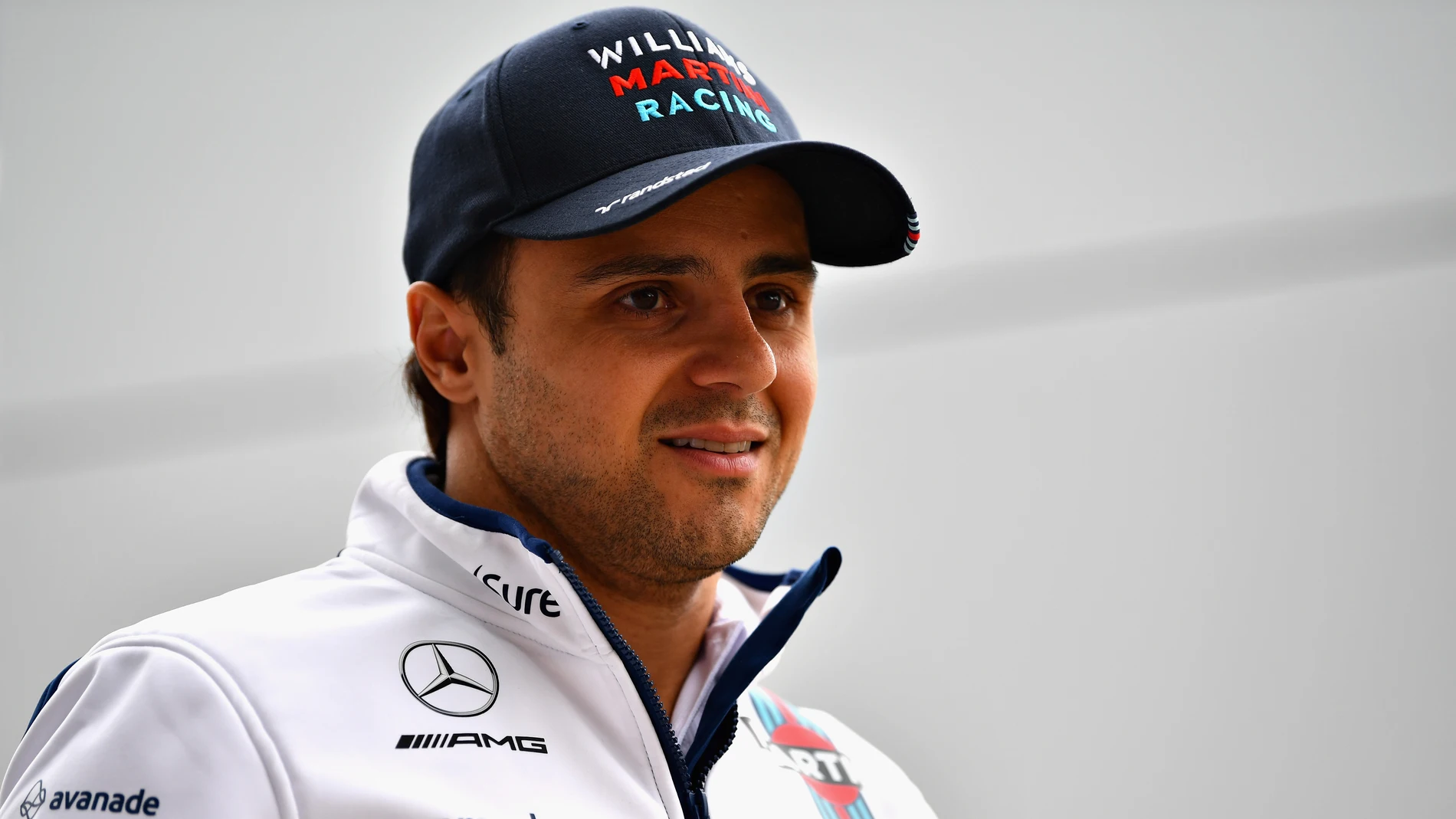 Felipe Massa, antes de una sesión con Williams