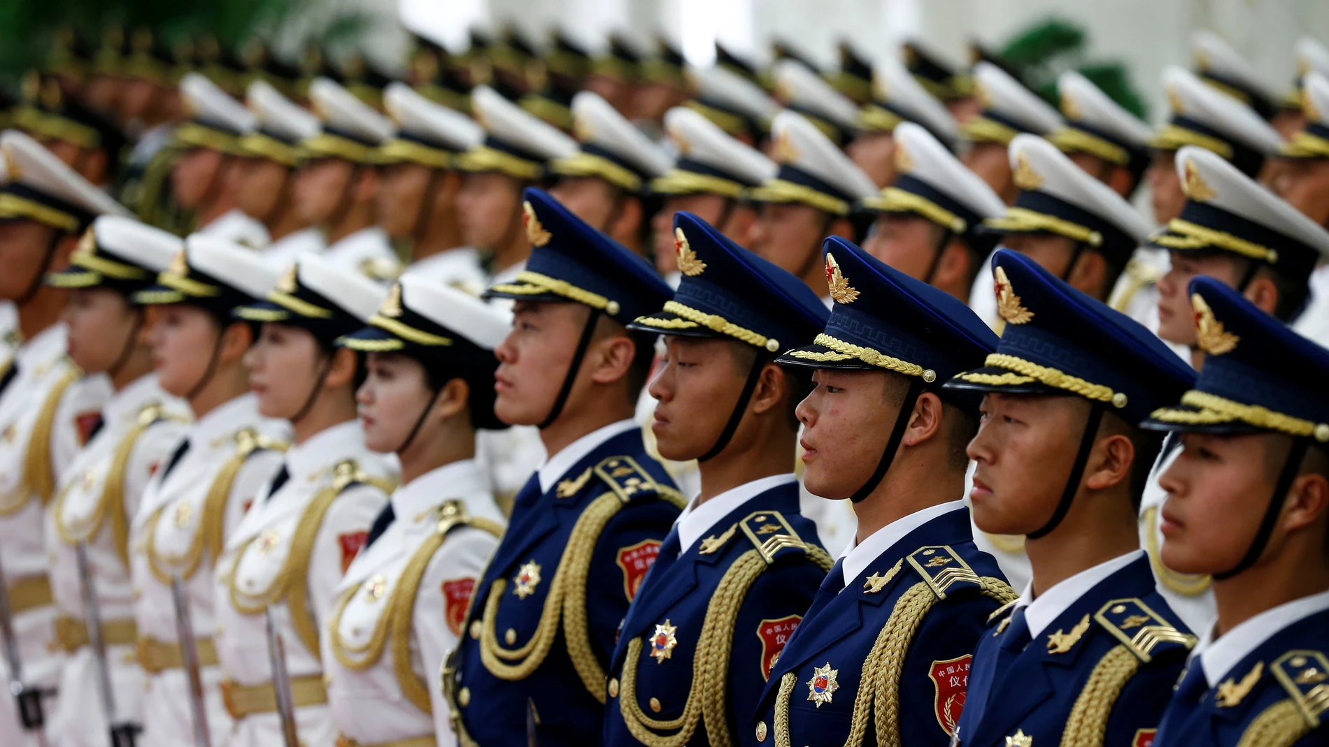 Masivo desfile militar del Ejército chino Masivo desfile militar del Ejército chino