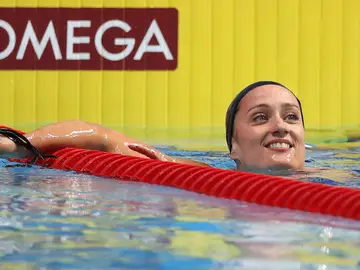 Mireia Belmonte tras la final Mireia Belmonte tras la final