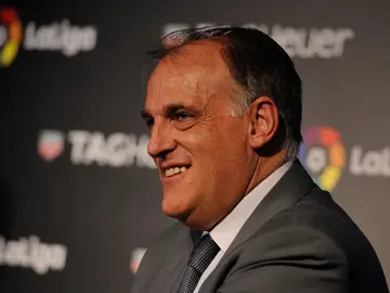 Javier Tebas durante un acto Javier Tebas durante un acto