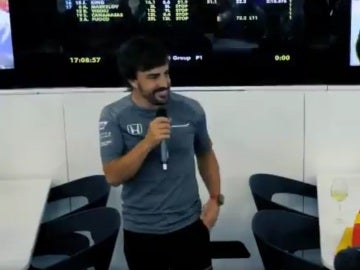 Fernando Alonso celebra su cumpleaños con McLaren