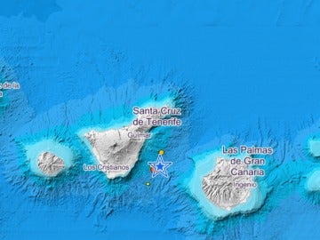 Tres terremotos en menos de seis horas en Tenerife 