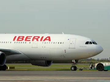 Un avión de Iberia Un avión de Iberia