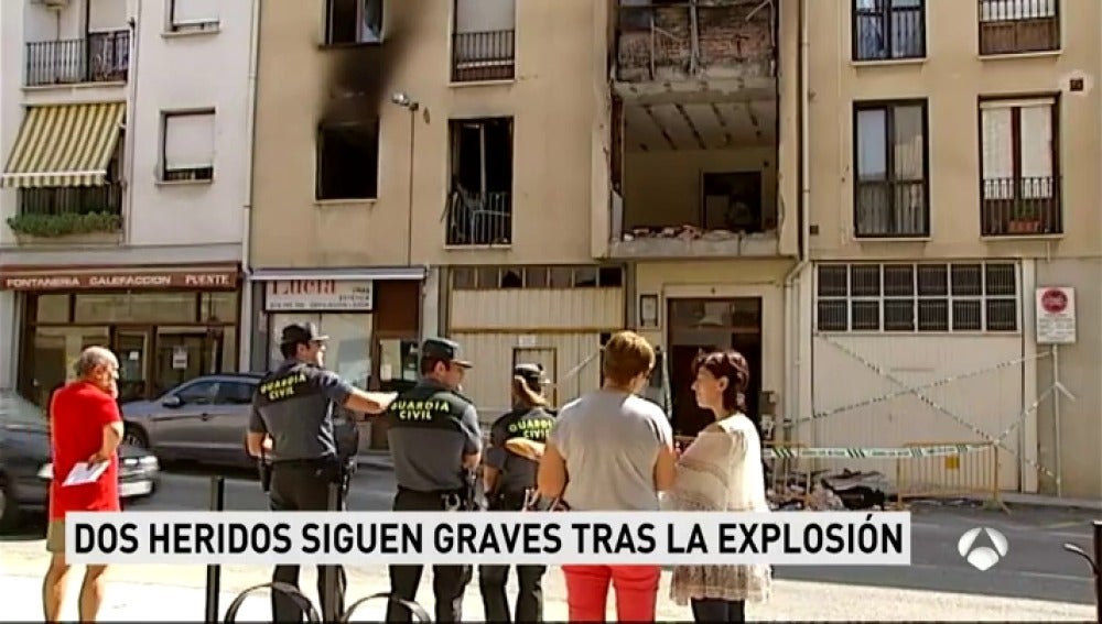 La Guardia Civil investiga si  la causa de la explosión en Navarra fue un intento de suicido del hombre
