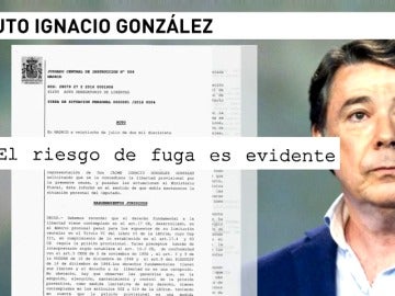 Ignacio González continuará en la cárcel porque el juez aún ve "riesgos de fuga" y por su "papel decisivo" en el caso Lezo Ignacio González continuará en la cárcel porque el juez aún ve "riesgos de fuga" y por su "papel decisivo" en el caso Lezo
