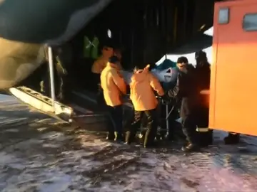 Impresionante rescate de un marine en la Antártida Impresionante rescate de un marine en la Antártida