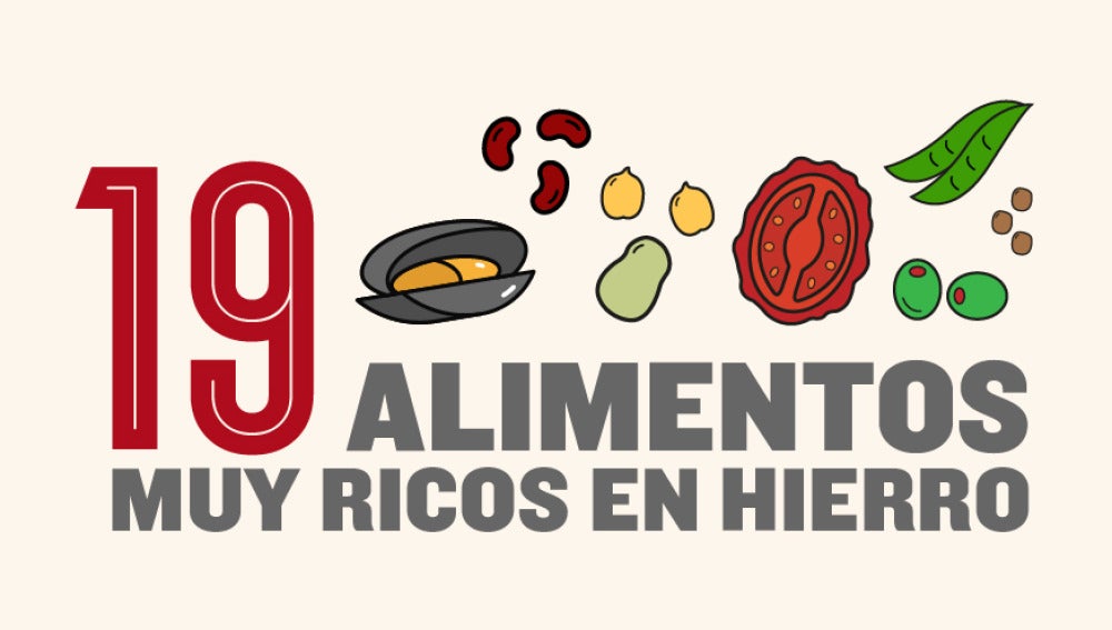 Alimentos ricos en hierro
