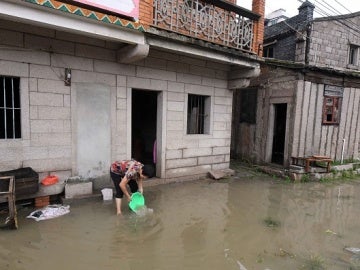 El efecto de las lluvias en China