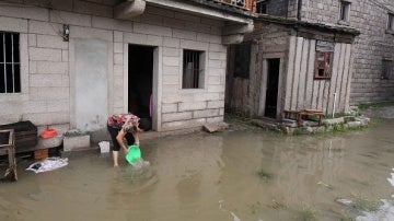El efecto de las lluvias en China