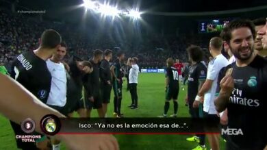 La 'pillada' de Isco y Lucas Vázquez tras ganar la Supercopa: 