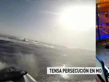 Persecución de película en aguas del Estrecho de Gibraltar Persecución de película en aguas del Estrecho de Gibraltar
