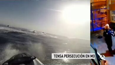 Persecución de película en aguas del Estrecho de Gibraltar