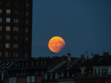 Imagen del eclipse lunar visto desde Alemania