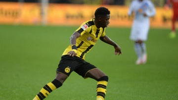 Dembélé, en un partido con el Borussia Dortmund