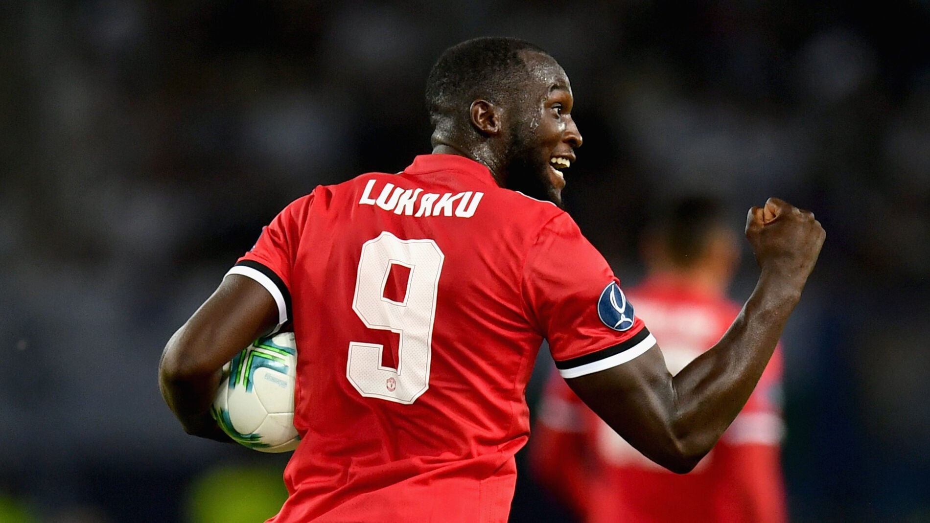 Lukaku celebra su gol al Madrid