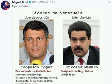 Tuit de Miguel Bosé Tuit de Miguel Bosé