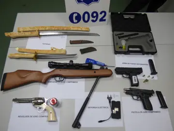 Armas incautadas Armas incautadas