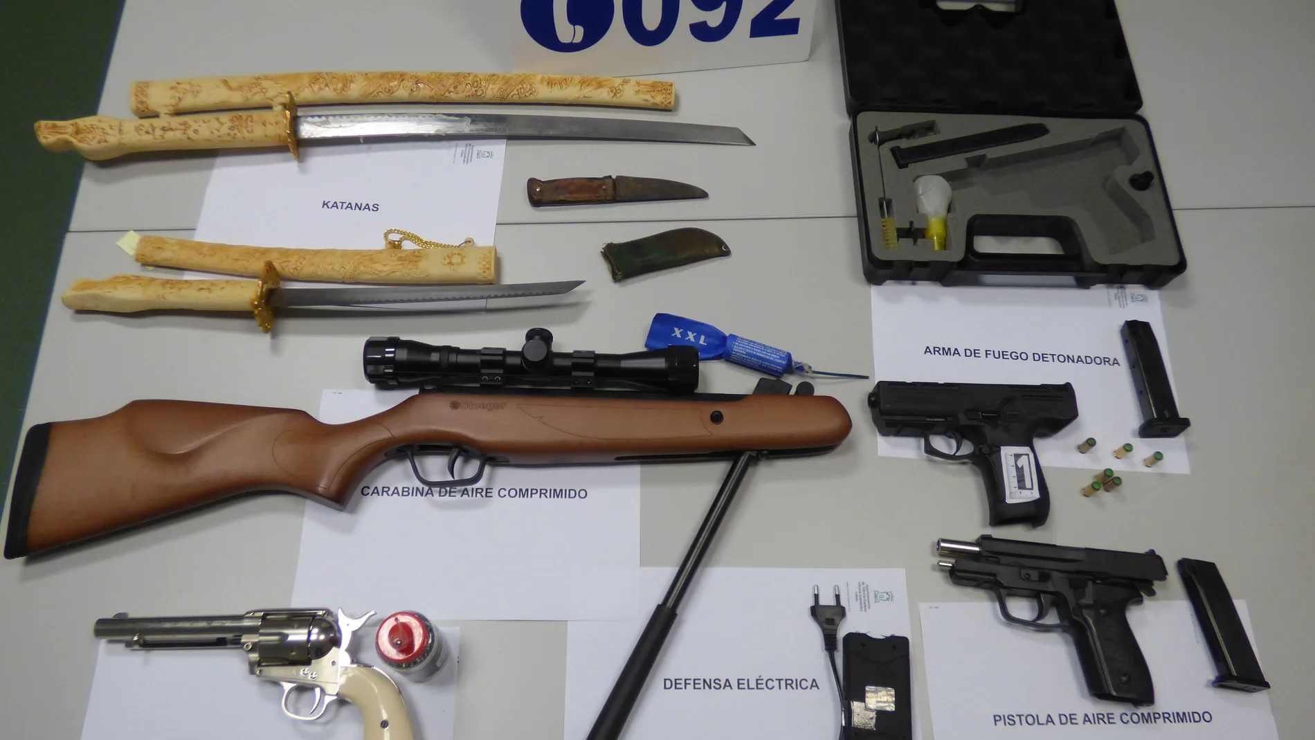 Armas incautadas Armas incautadas