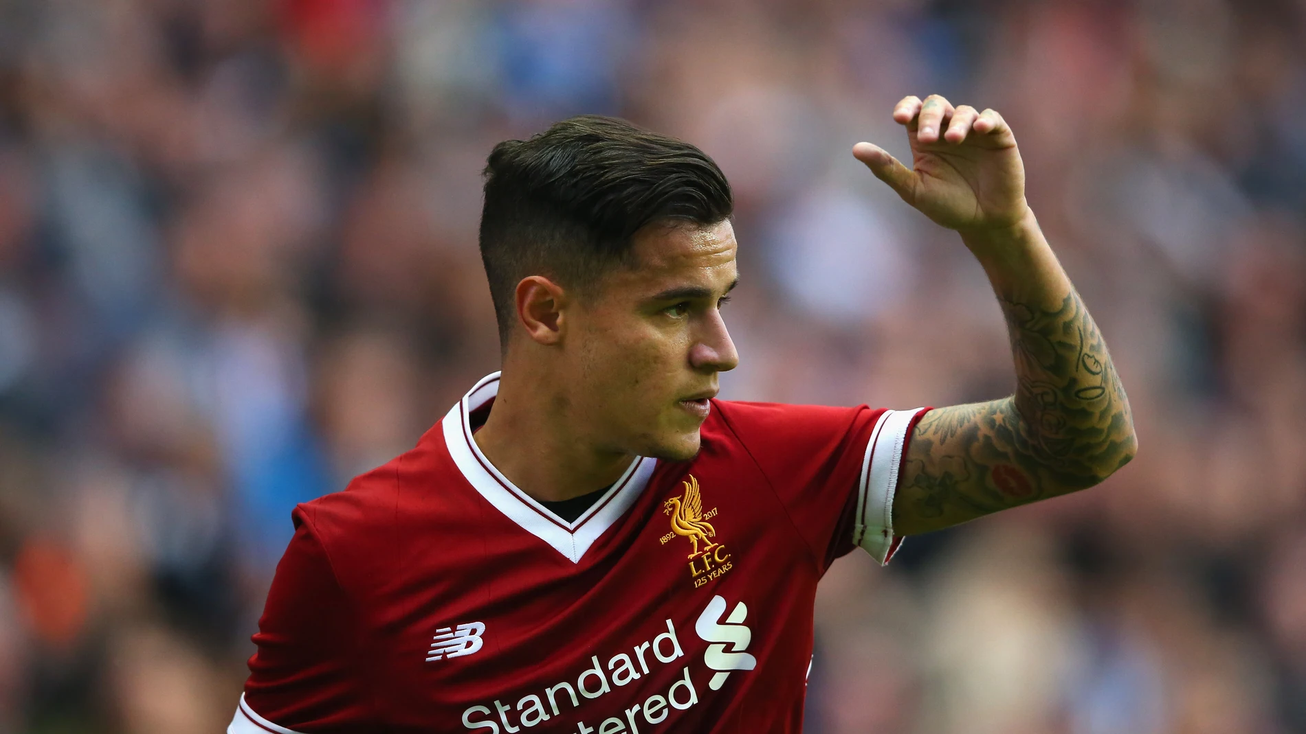 Philippe Coutinho, en un partido con el Liverpool Philippe Coutinho, en un partido con el Liverpool