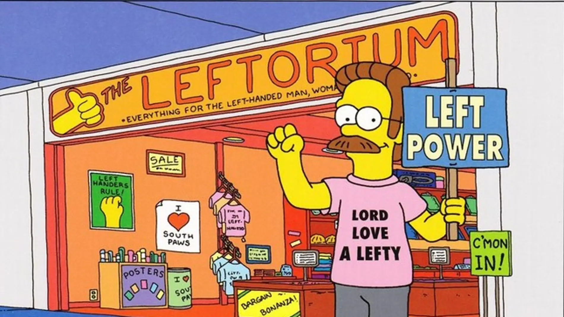 Ned Flanders en Leftorium