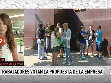 La plantilla de Eulen vota este jueves si acepta desconvocar la huelga en El Prat La plantilla de Eulen vota este jueves si acepta desconvocar la huelga en El Prat