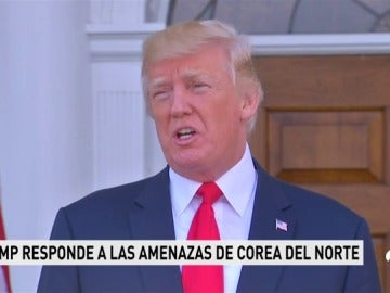  Trump asegura que en Corea del Norte "deberían estar muy muy nerviosos" si actúan contra EEUU