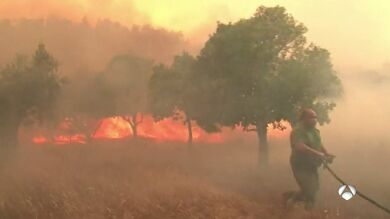 Controlado uno de los grandes incendios activos en el centro de Portugal 