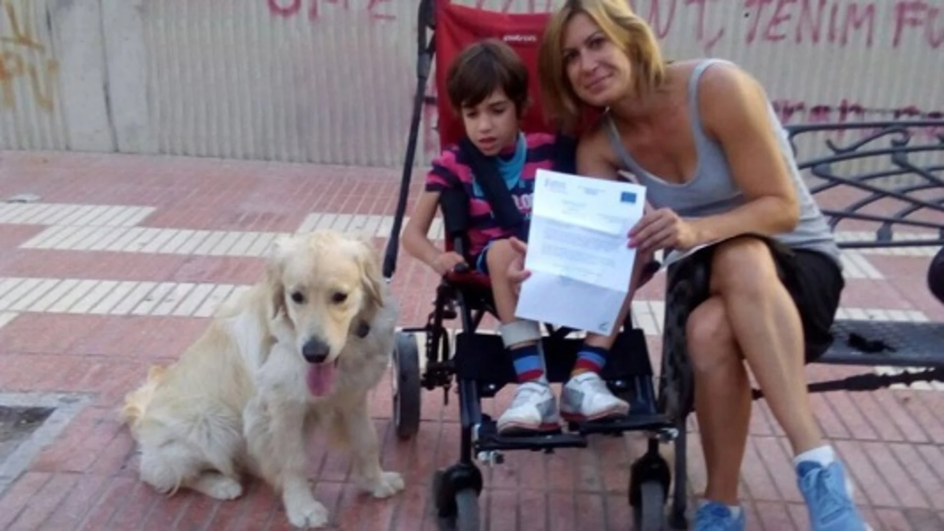 Perro-alerta junto a un paciente con epilepsia Perro-alerta junto a un paciente con epilepsia