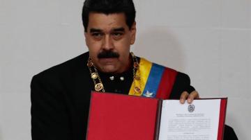 Maduro en un acto de la Asamblea Nacional Constituyente