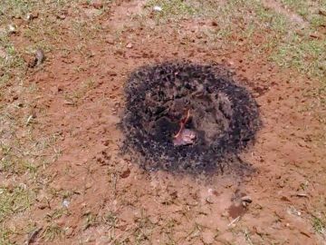 Presunto meteorito encontrado por un estadounidense en su jardín