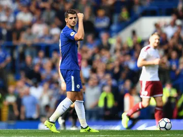 Morata celebra su gol con el Chelsea Morata celebra su gol con el Chelsea
