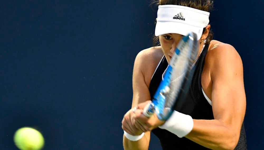 Garbiñe Muguruza, en acción ante Elina Svitolina