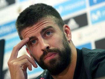 Gerard Piqué, en rueda de prensa